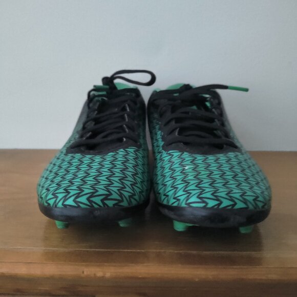 Under Armour Soccer Futbol Cleats Youth Size 5Y Black Green Lace Up 1278846-001 - Picture 7 of 8